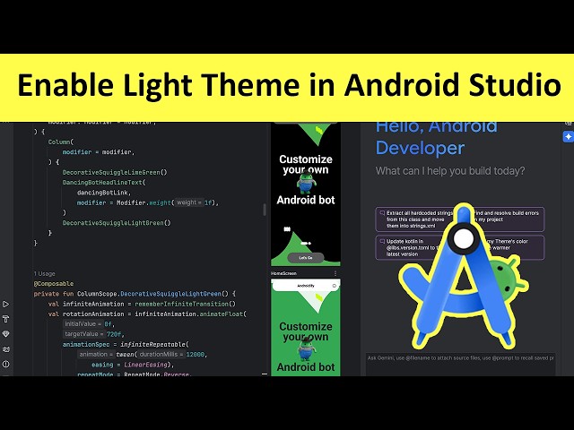 How to Enable Light Theme in Android Studio?