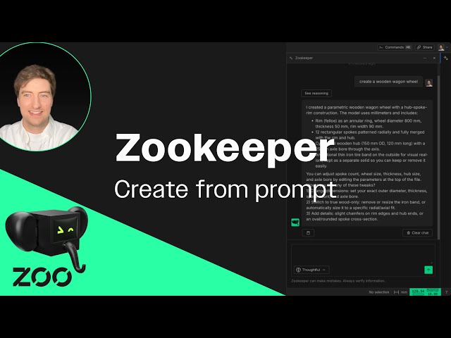 Create a CAD Part from Prompt with Zookeeper