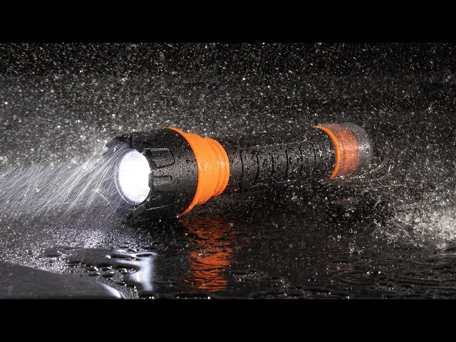 CARELITE LED Flashlights with Whistle Rechargeable High Lumens Flash Light Waterproof for Daily Use