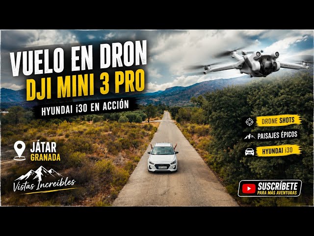 Vuelo el Dron (DJI mini3 pro) vistas de Játar y mi Hyundai i30 🔝