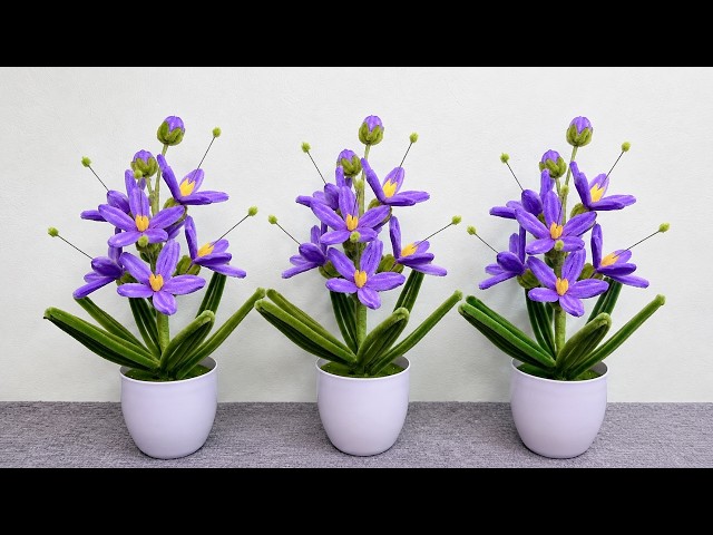 🌸 How to Make Beautiful Pipe Cleaner Flowers – DIY Chenille Wire Pipe Cleaner Flowers