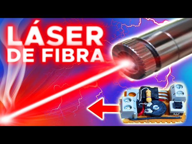 🔥LASER casero de FIBRA óptica🔥 POTENTE quema corta y graba, invento casero DIY