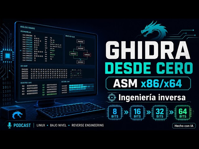 Ghidra desde Cero: Ensamblador x86 y x64 para Empezar en Ingeniería Inversa