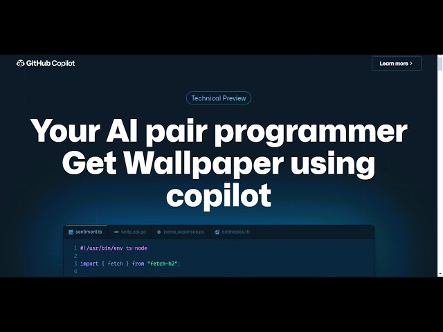 Get wallpaper from internet using copilot | Copilot Tricks | Copilot python  in action #python
