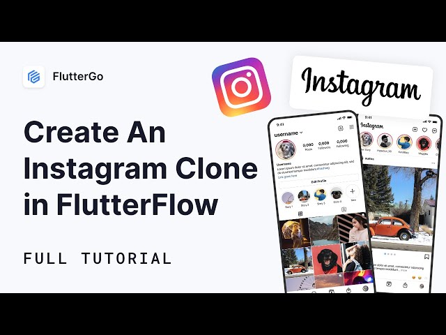 Build INSTAGRAM in FlutterFlow | FULL TUTORIAL | PART 1