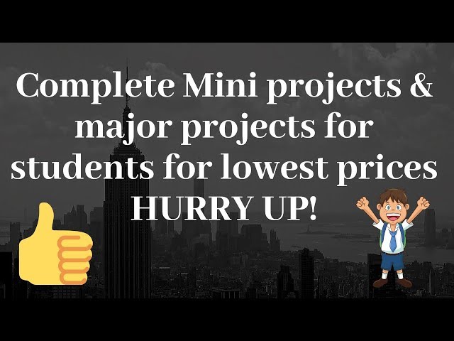 Complete Mini projects & major projects for students for lowest prices with documentation || BWTS