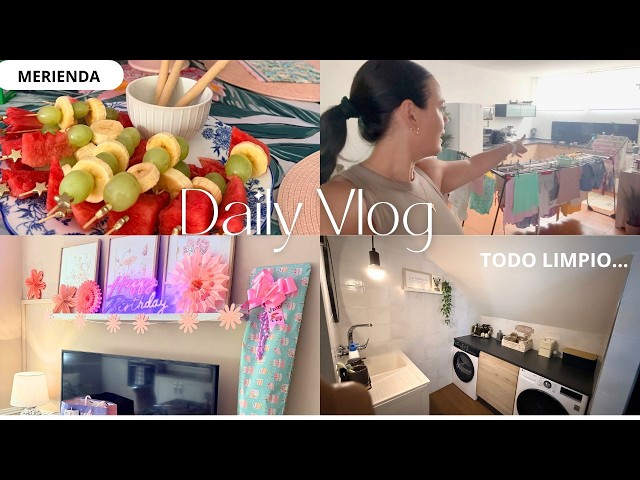 EVERYTHING CLEAN 🏠 Special SNACK 🩷 Fruit Skewers🍌🍏 //FAMILIABOMBONASO