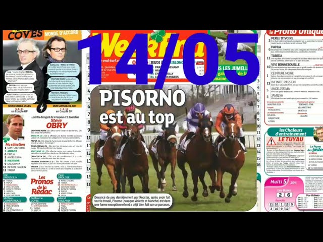 Pronostic quinté+ pmu Vendredi Paris-Turf TV-100 % 14/05/2021