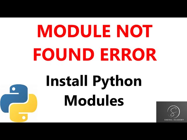 Module not found error in python idle| import module| how to solve module not found error