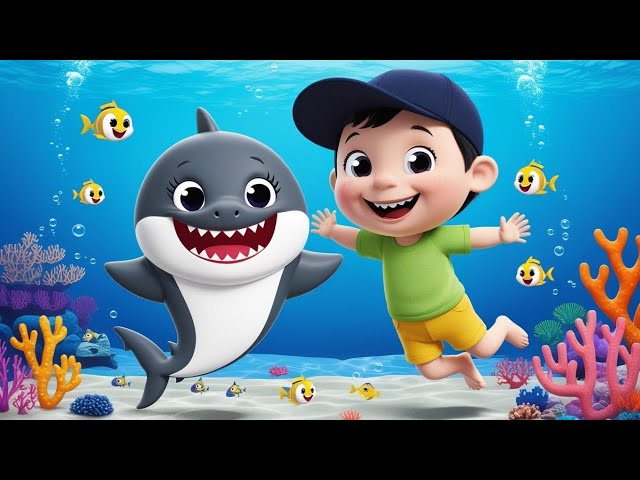 Canción infantiles populares - Bebé Tiburón Feliz 🦈 |