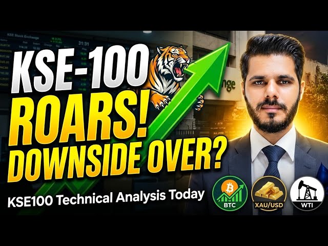 Pakistan Stock Market Big Reversal! KSE-100 Technical Analysis & Commodities