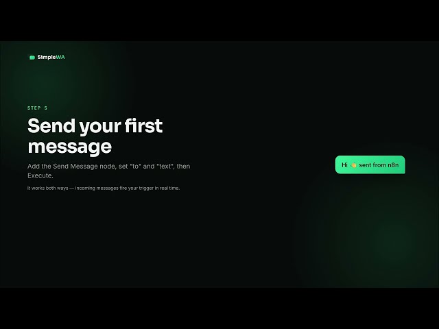 simplewa whatsapp api setup guide for n8n
