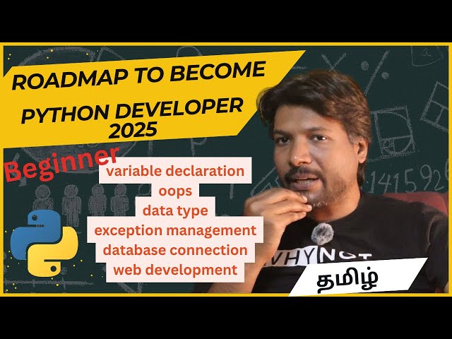 RoadMap for python developer for beginner #python #tamilcoding