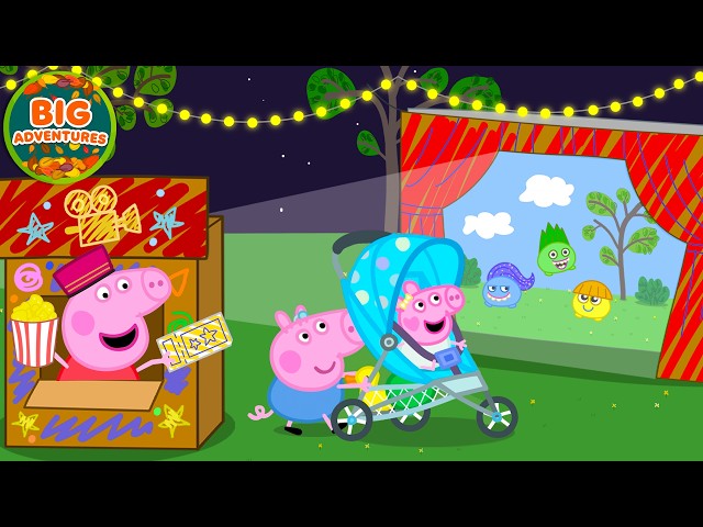 Peppa Pig Opens a HOMEMADE CINEMA! 🎬🍿Summer Adventure | Tales Full Episodes | 18 Mins
