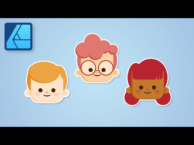 How to Make Cute Characters | Affinity Designer Tutorial for Beginners