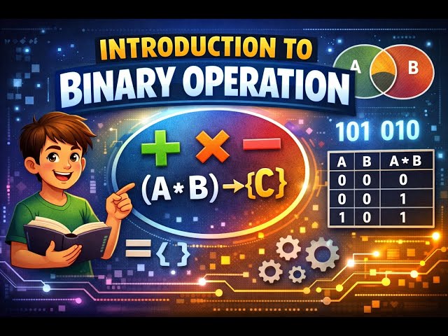 Introduction to Binary Operations | Easy Explanation with Example