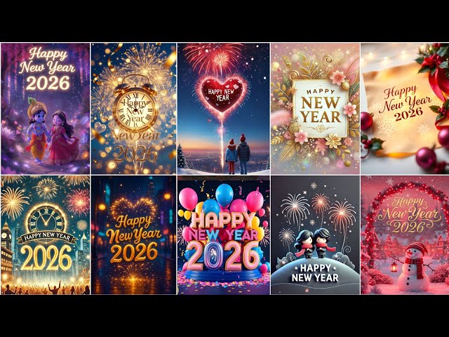 Happy new year 2026 HD wallpaper photo|| happy new year 2026 photo,DP,images,dpz| Photos of new year
