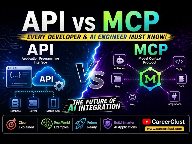 API vs MCP Explained | Complete Beginner's Guide to Model Context Protocol (MCP) & APIs | AI Agents