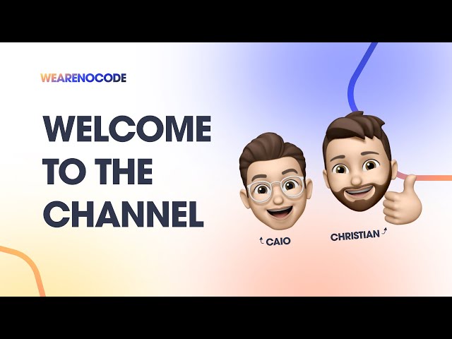 WELCOME TO THE CHANNEL - WeAreNoCode