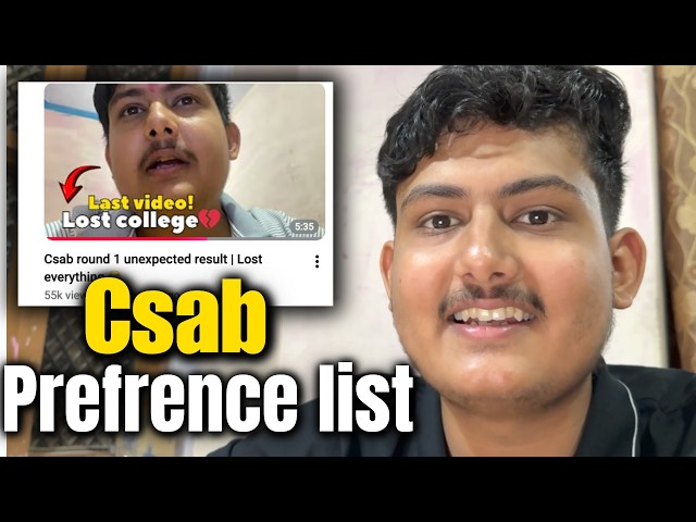My Final CSAB NIT Preference List 😭 (Past Trauma Still Hurts)