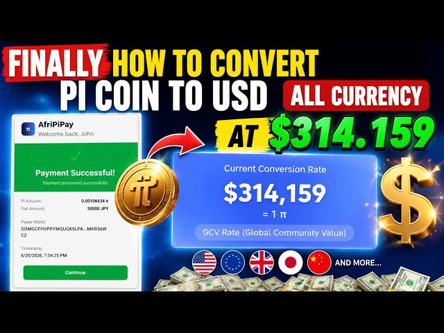 FINALLY HOW TO CONVERT PI COIN TO USD 1PI= $314.159 GCV  Pioneer Millioner soon