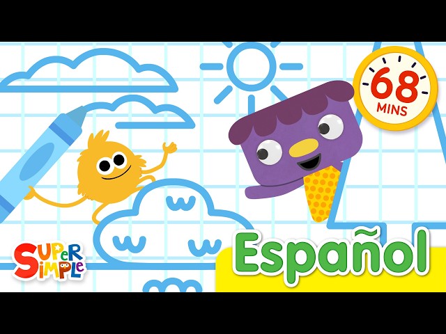 A Dibujar Y Más | ¡1 Hora De Creatividad Para Niños! | Super Simple Español