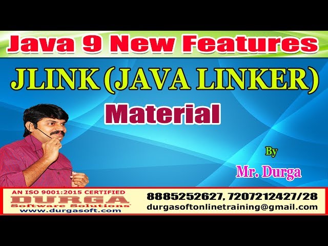 Download Java 9 New Features: JLINK (JAVA LINKER) Material