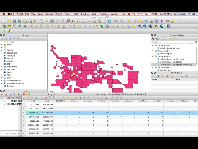QGIS Spatial Join