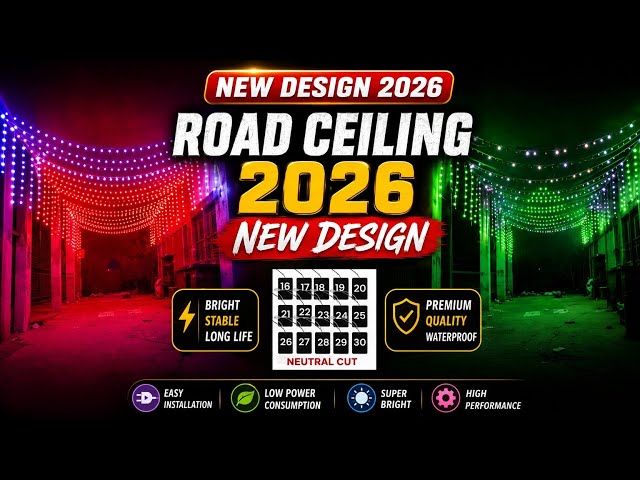 Road Ceiling V2 2026 New Design durga Pandal Decoration