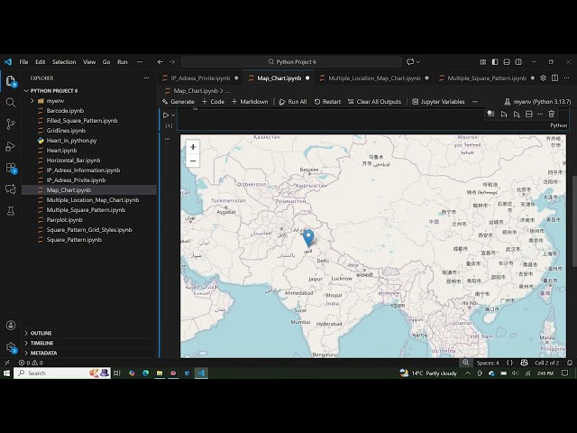Create an Interactive Map Using Python Folium | Add Markers