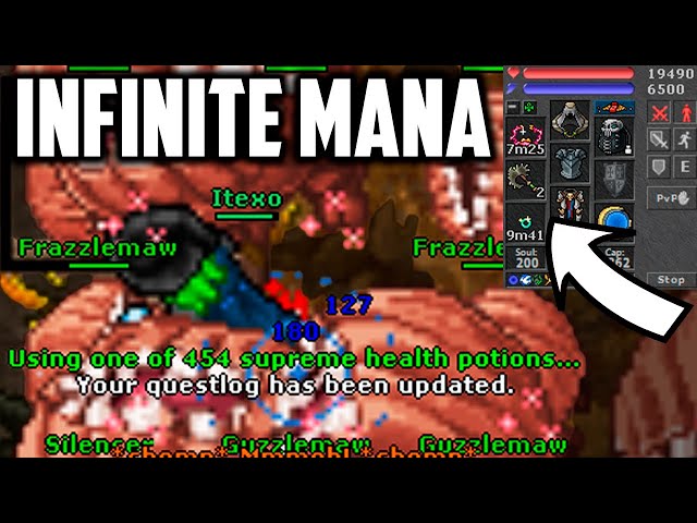 Hice a mi KNIGHT INVENCIBLE: MANA INFINITA - Tibia