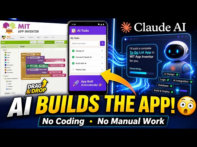 Claude AI Built My Android App 😳 | Full Tutorial | MIT App Inventor