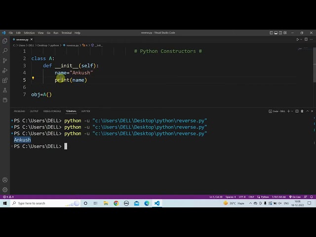 Constructor in Python Explained | Python OOP Tutorial for Beginners | @NextGen97