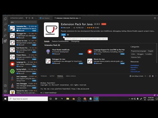 Visual Studio Code Install And Setup Java (In 5 min)