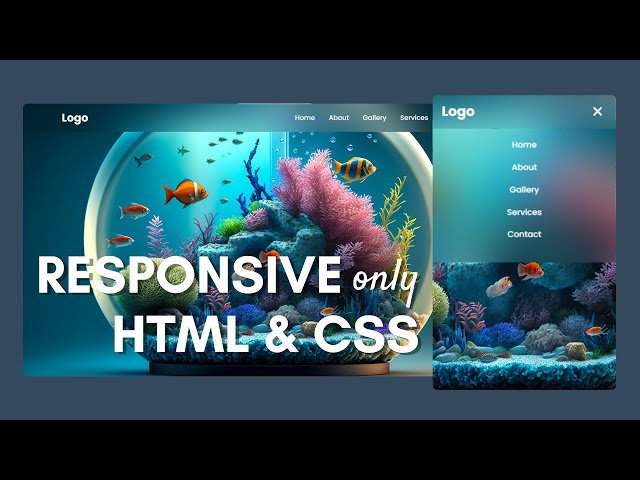 How to Create Responsive Navbar using HTML & CSS