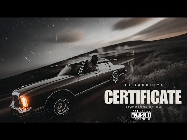 Certificate || RB Tarkhiya || New Hip-Hop Haryanvi Music 2025