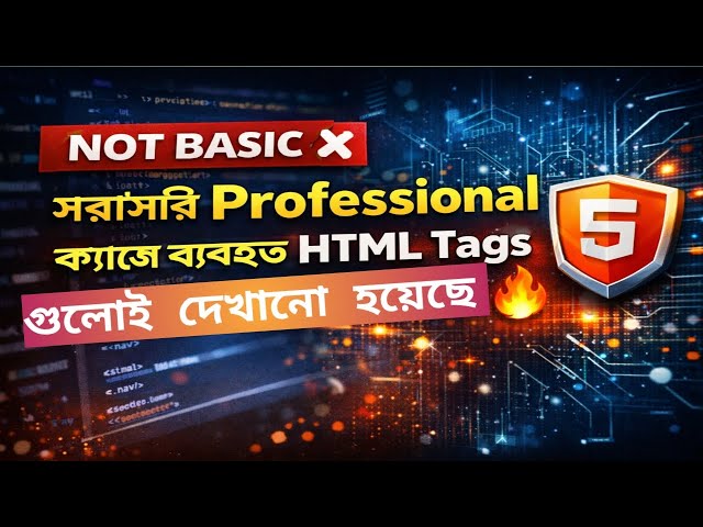 Professional HTML Tags | Pro Level Tutorial Bangla | FableCoder