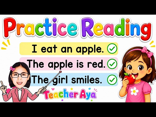 Easy English Reading Practice for Kids| Improve Your Reading| Simple Sentences for Kids