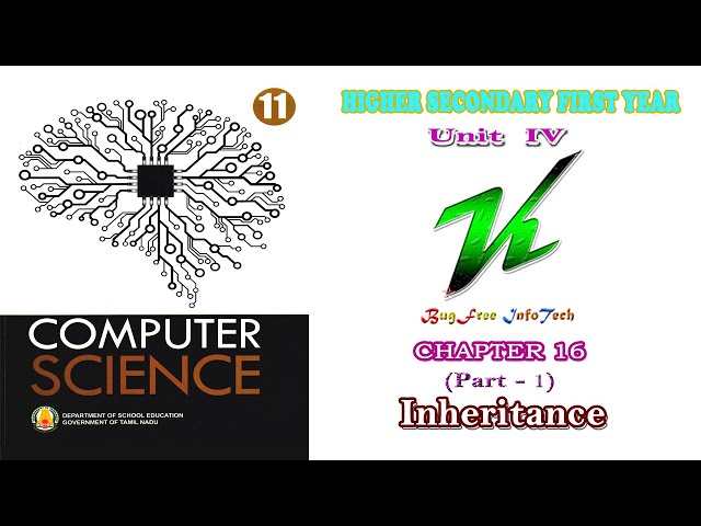 Chapter 16 (Part 1) | Inheritance | Tamilnadu board 11th computer science