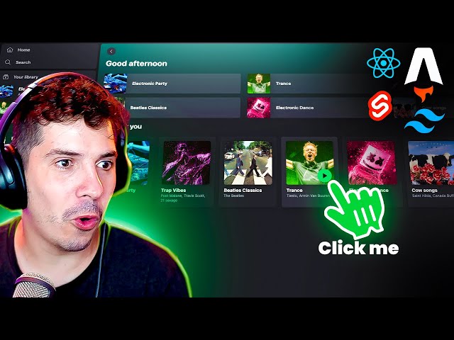 Clon de Spotify DESDE CERO con Astro 3, React JS, Svelte y TailwindCSS