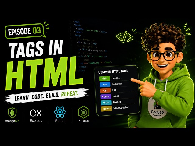 Web Development Full Course in Tamil Day 3 | HTML Tags Every Beginner Must Know