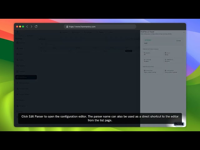 FranMantra CRM Mail Parser Tutorial