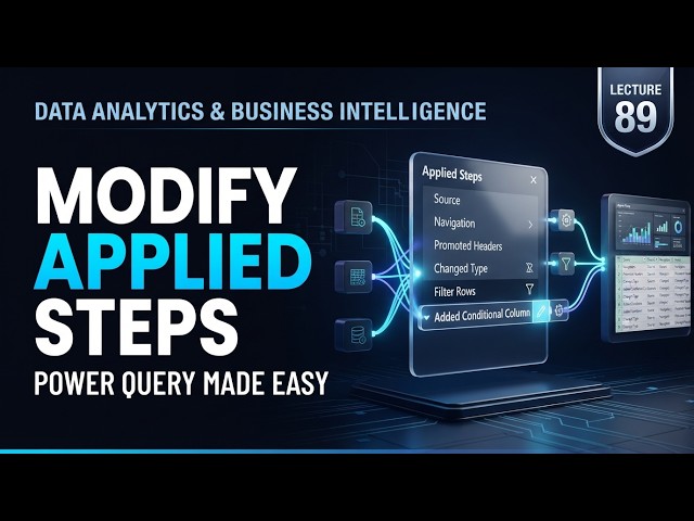 Power BI Power Query: How to Modify Applied Steps & Queries Easily 🚀
