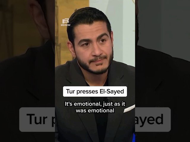 Katy Tur presses Abdul El-Sayed during a tense exchange about his political position.