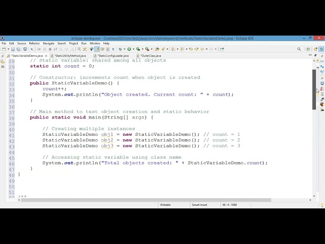 ⚡ Static Variables in Java for Automation Testing