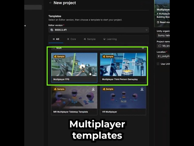 New Unity 6 Multiplayer Templates You Should Know About