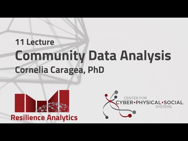 11 Community Data Analysis Lecture