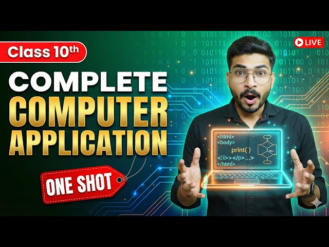 Computer Application FULL SYLLABUS REVISION Class 10 🔥 Class 10 Computer Application 165 Paper