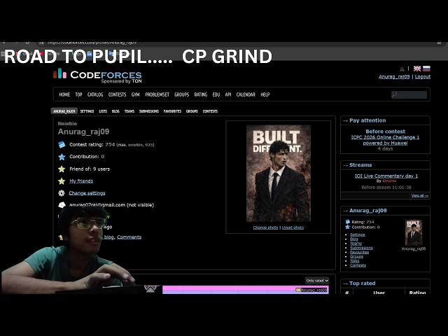 Live DSA & Competitive Programming | LeetCode + Codeforces | C++ | Coding