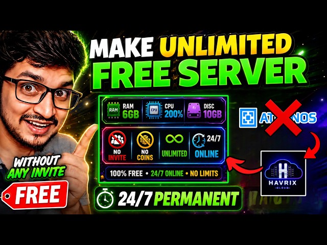 How To Make Free Minecraft Server 24/7 JAVA + PE Cracked | Best Free 24/7 Minecraft Server ✅